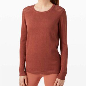 Lululemon Back to Balance Sweater — Size 6, Rustic Clay